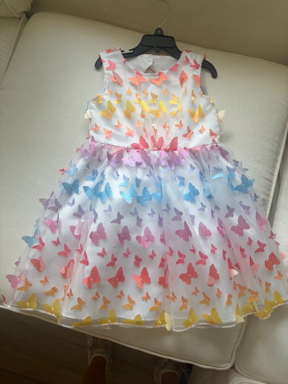 Like New Gorgeous Rainbow Butterfly Dress Size 6